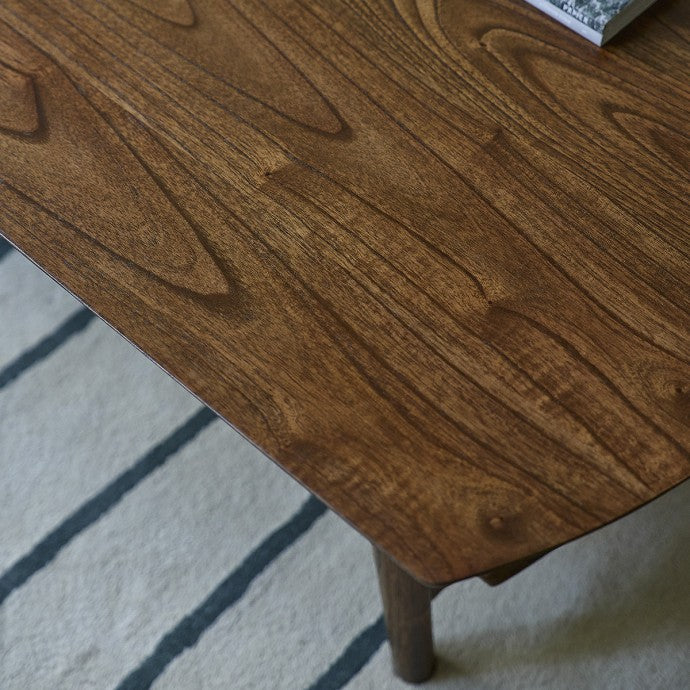 Berah Getah VINTAGE table basse mindi noyer 130 cm