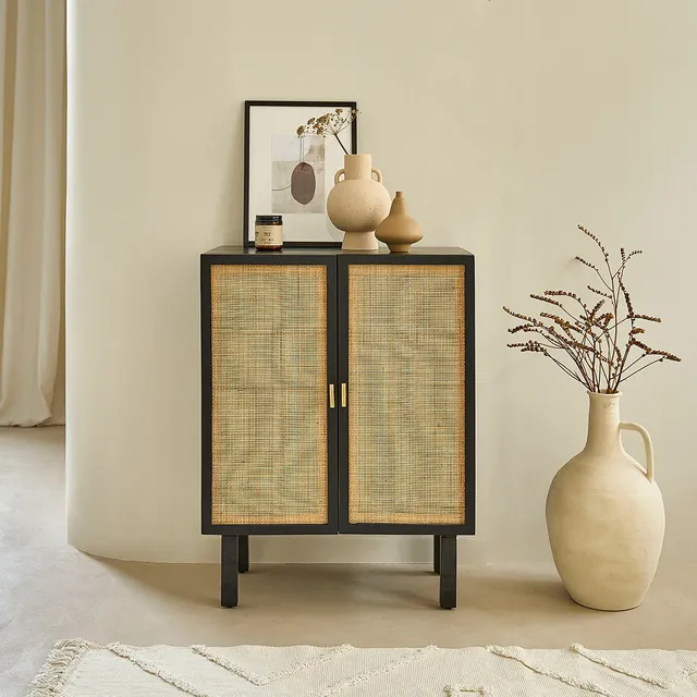 Berah Getah Blaise buffet manguier noir cannage 68 cm
