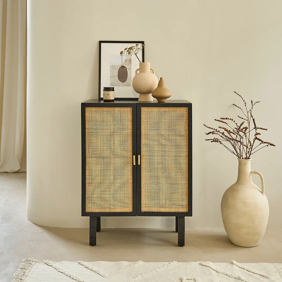 Berah Getah Blaise buffet manguier noir cannage 68 cm