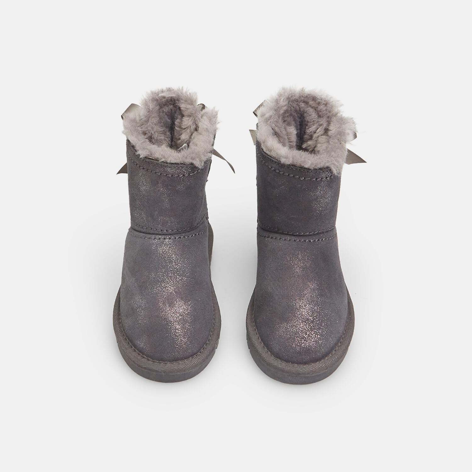 Bata Bottines bottines fille nœud cuir 25 EU fourrée