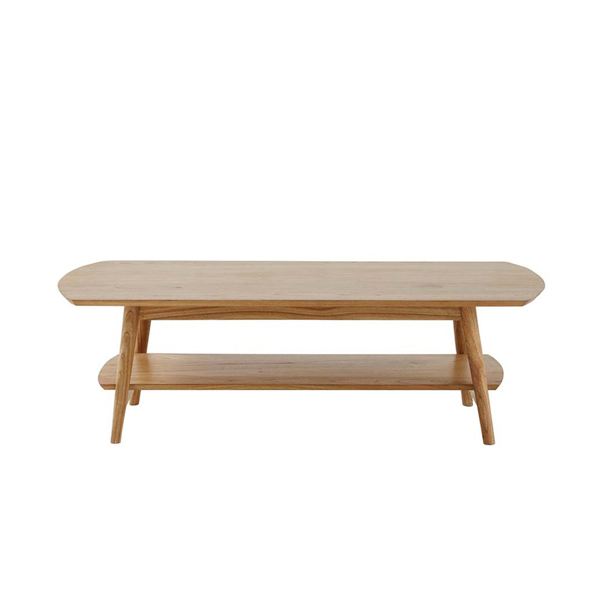 Berah Getah ODDA table basse mindi 130 cm étagère