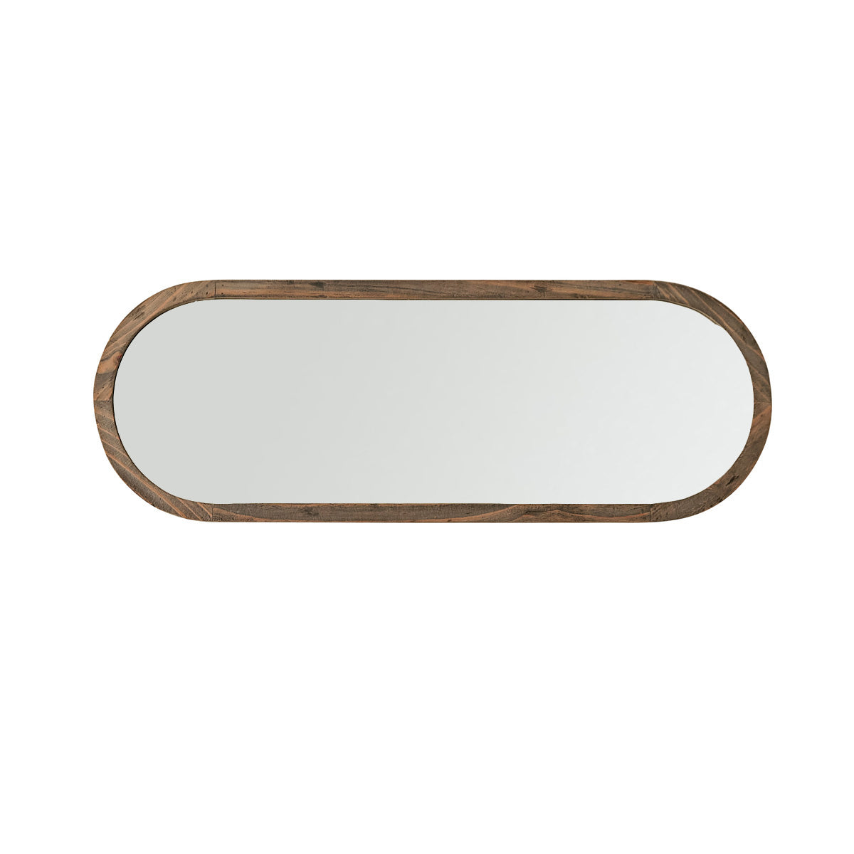 Berah Getah Sezanne Miroir ovale bois recyclé 140x50 cm