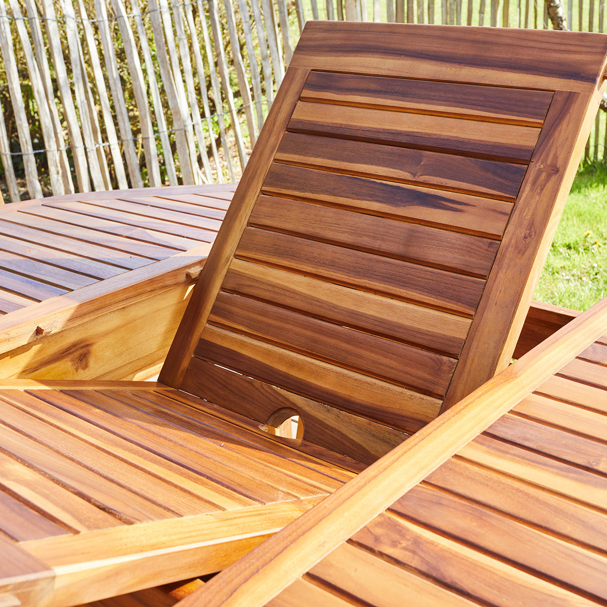 Berah Getah Bali table jardin teck huilé ovale 6/8 pers