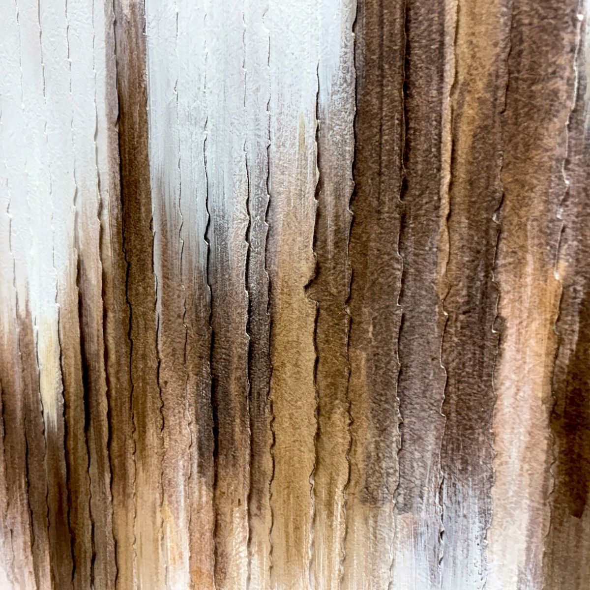 Andrea House Guadalupe tableau abstrait 80x100 blanc