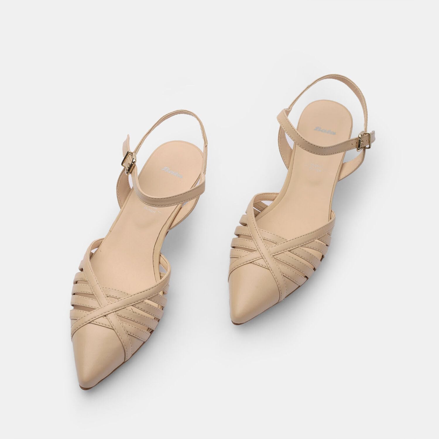 Bata Slingback femme talon 6 cm chaussures talons