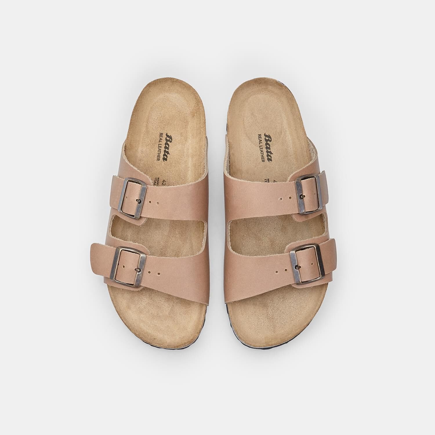 Bata Sandales mules homme nubuck marron 39 EU