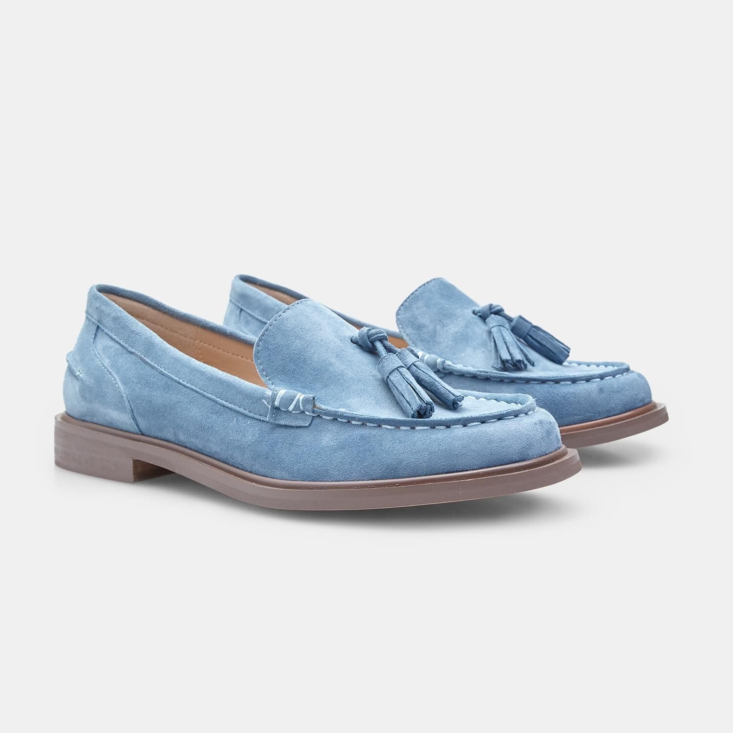 Bata Mocassins mocassin daim femme pompons