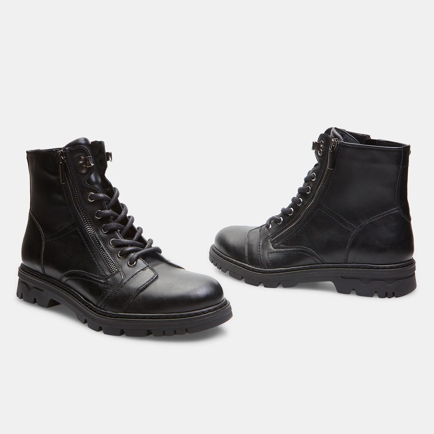 Bata Bottines homme cuir noir fermeture éclair latérale