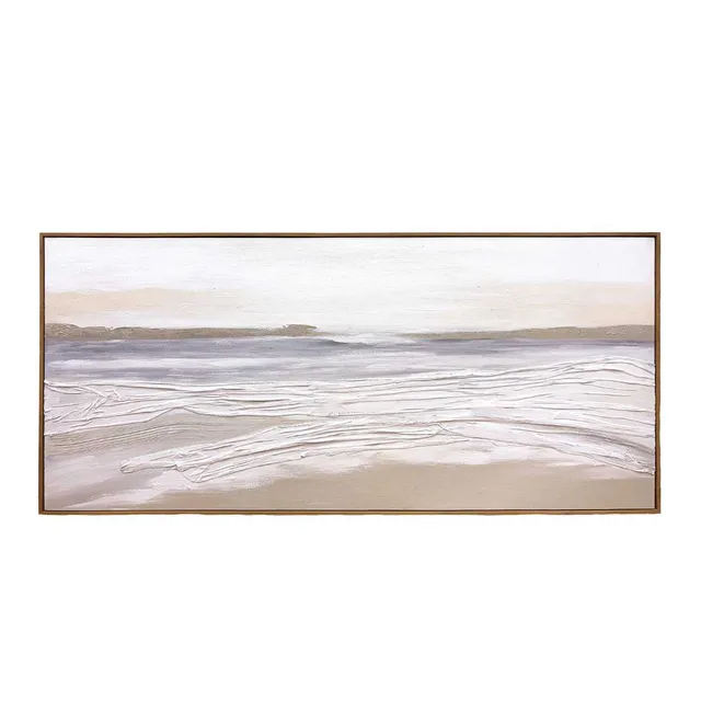 Andrea House Huahine tableau abstrait plage 70x150
