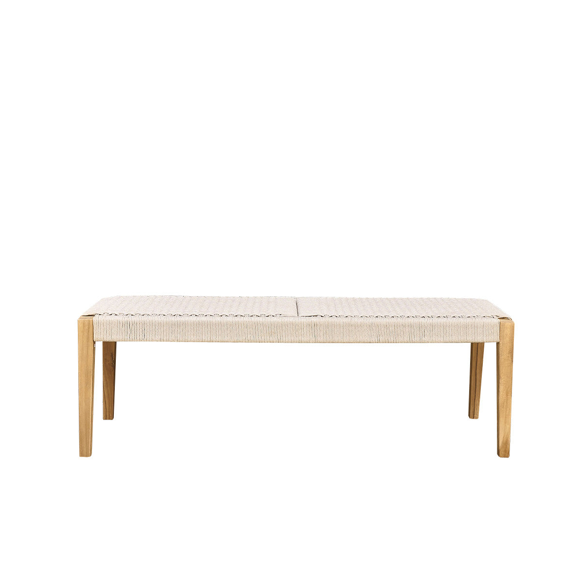 Berah Getah Jardin banc de jardin teck massif cordage beige