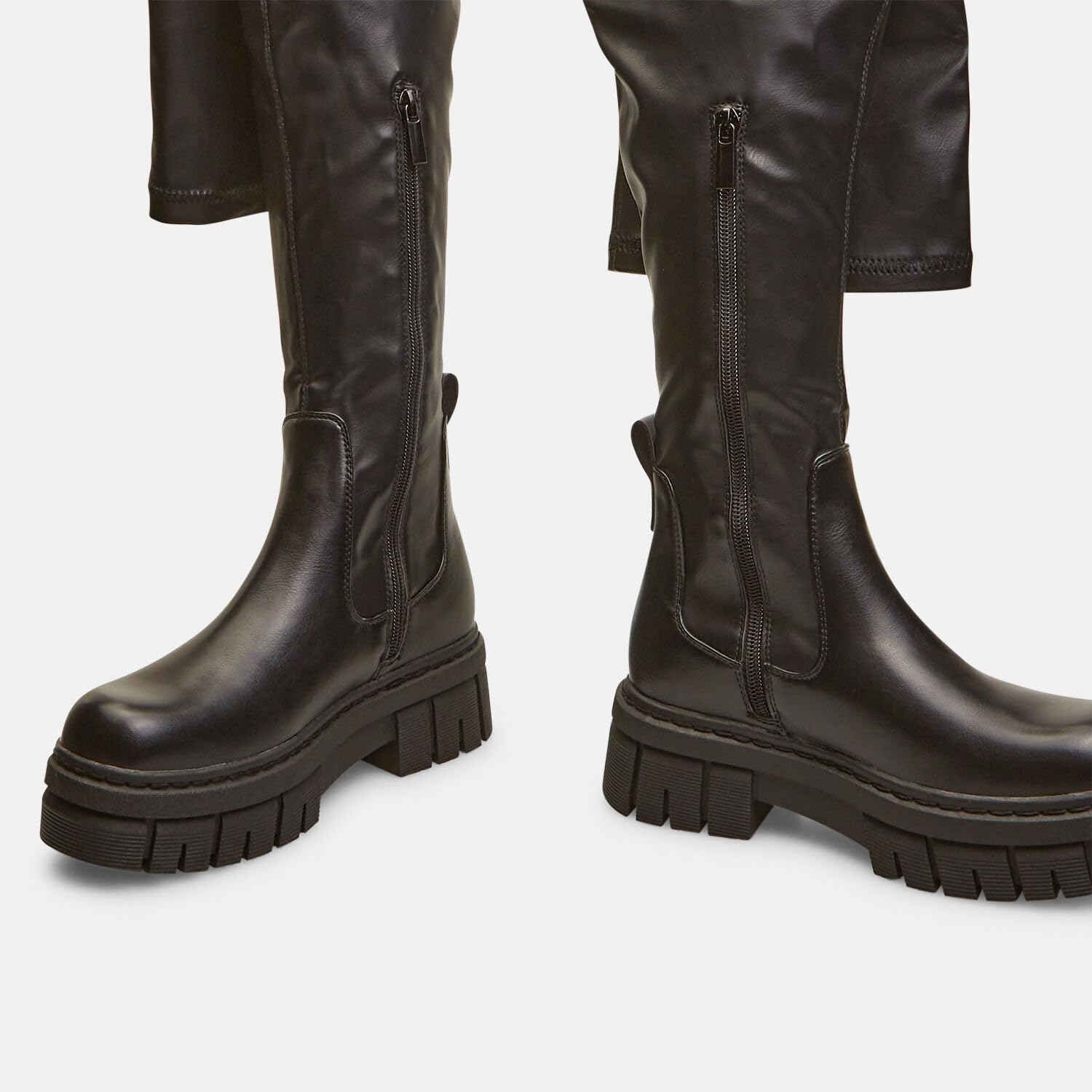 Bata Bottes cuissardes femme effet cuir