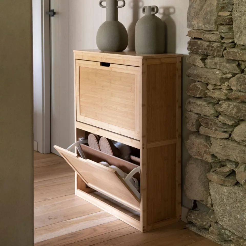 Andrea House armoire chaussures bambou salle de bain