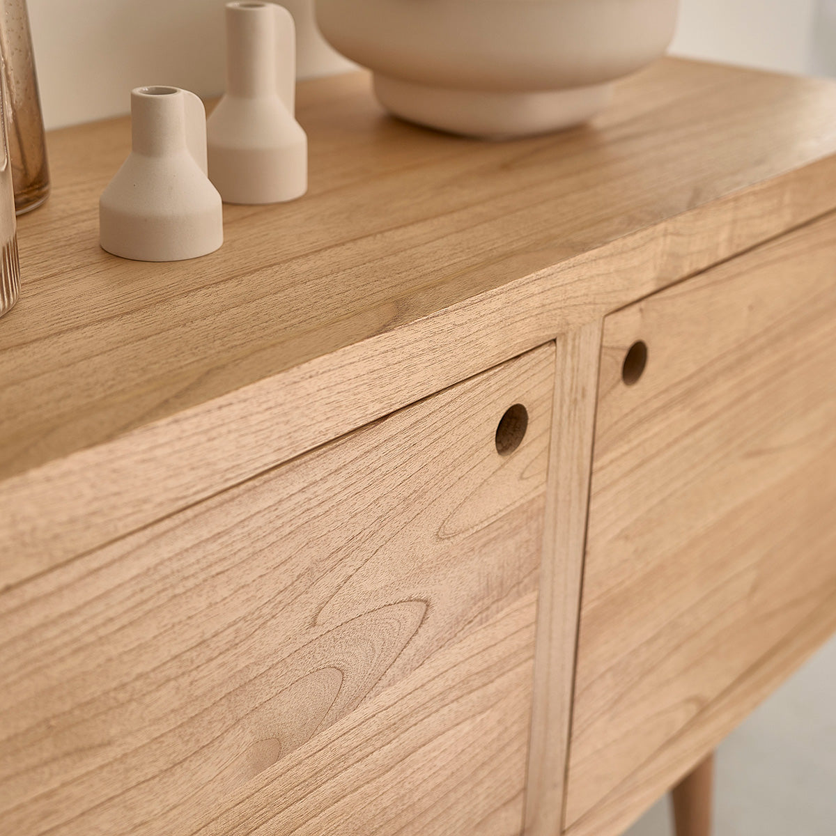 Berah Getah SACHA commode 120 cm mindi naturel