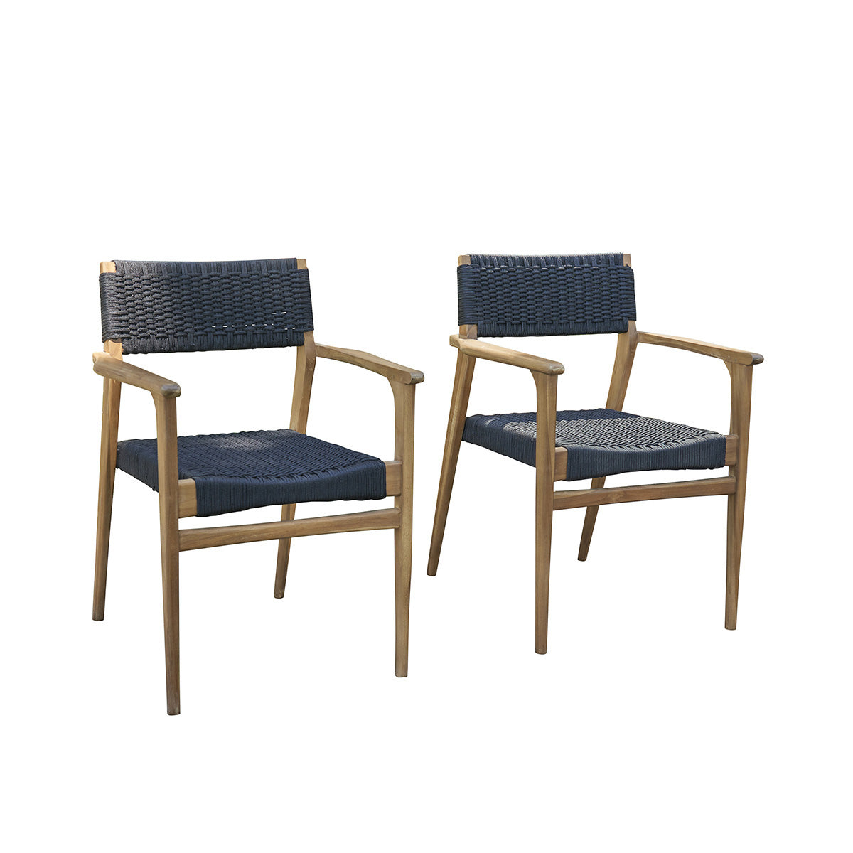 Berah Getah Esther fauteuil jardin teck noir lot 2