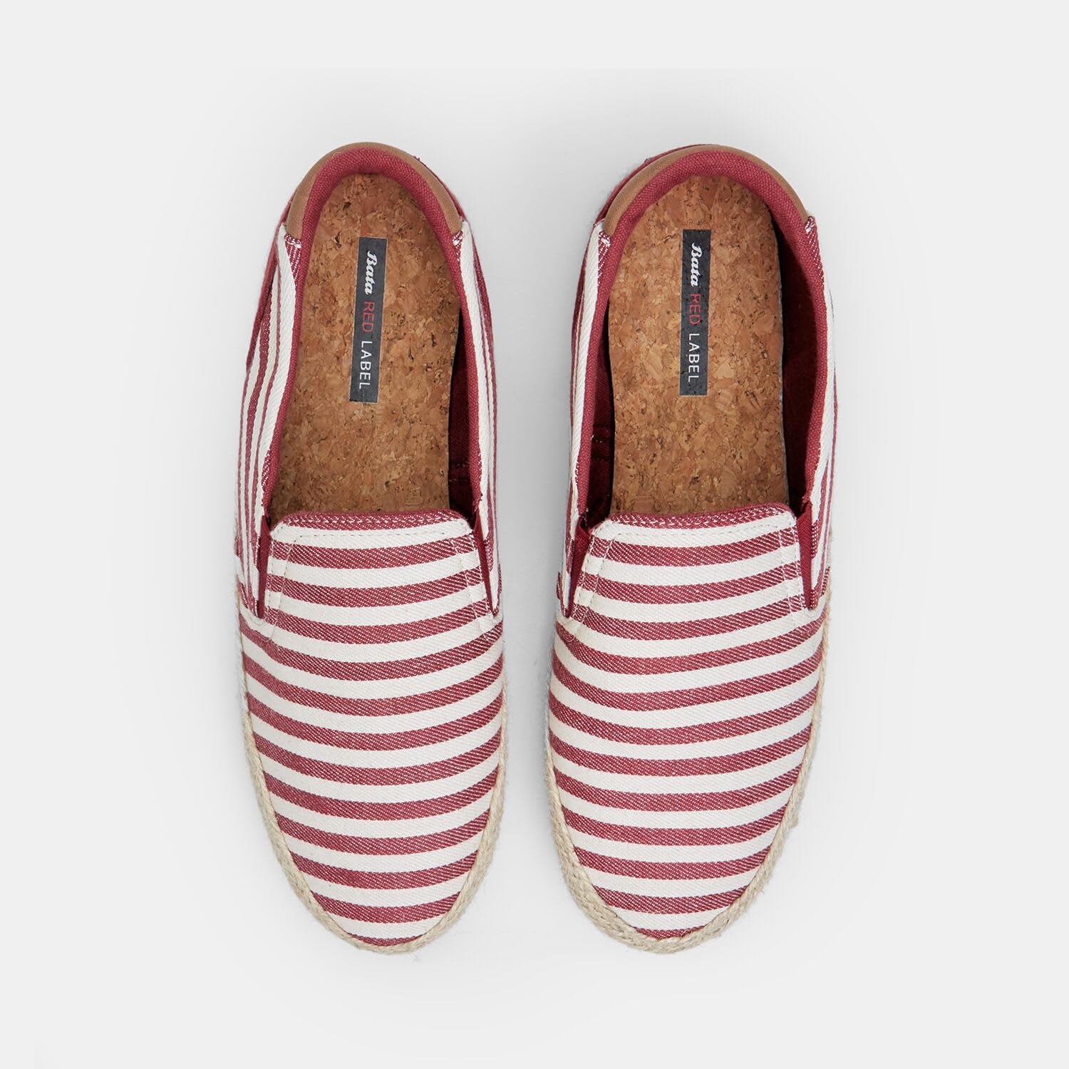 Bata espadrilles homme tissu rayures pointure 40 EU