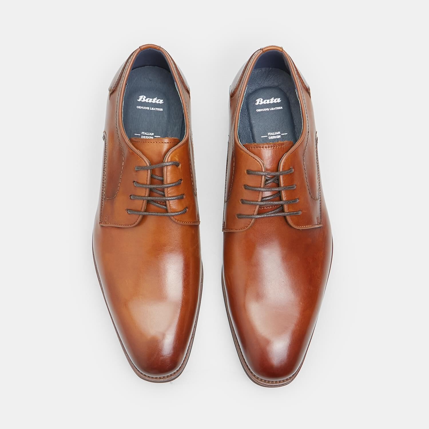 Bata Derby cuir homme lacets bureau