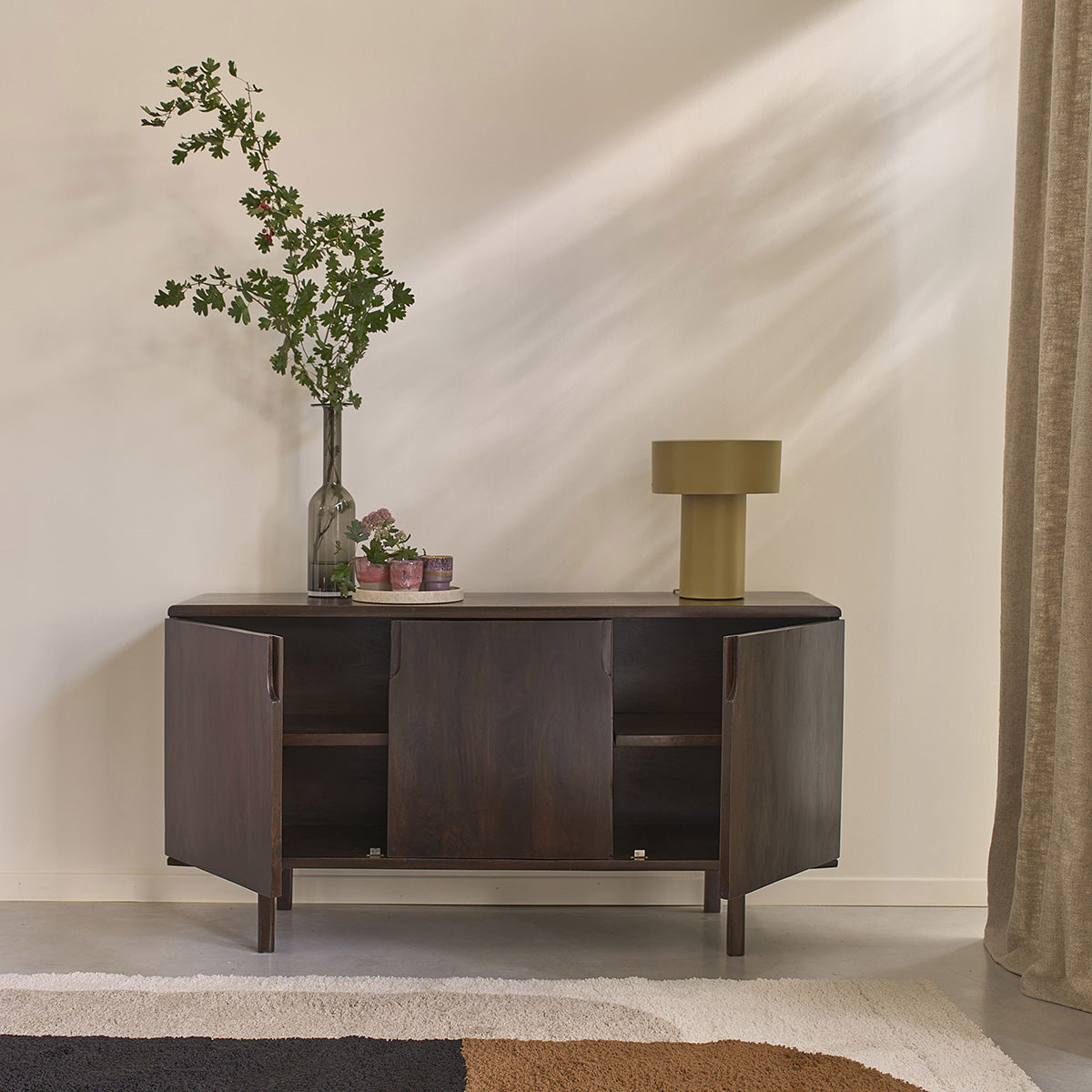 Berah Getah Lazare buffet manguier massif 150 cm