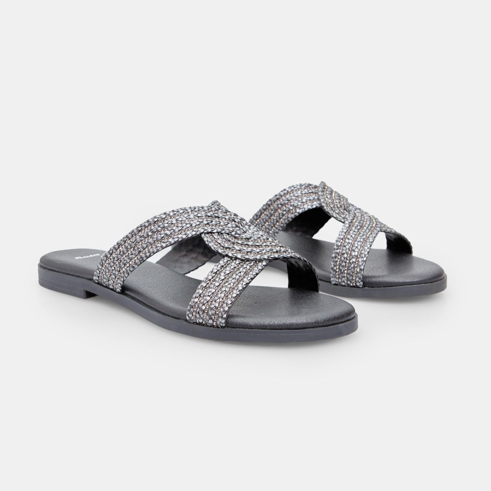 Bata Mule Bandes Entrelacées Femme