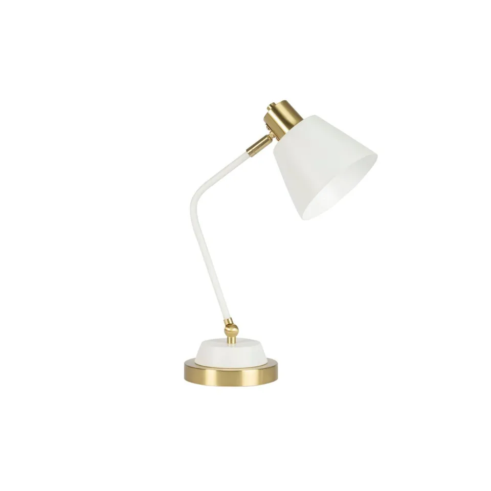 Andrea House lampe de table vintage métal blanc