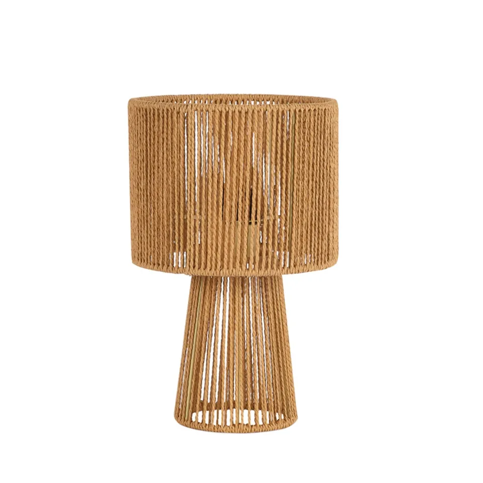 Andrea House Iluminación lampe de table fibre naturelle