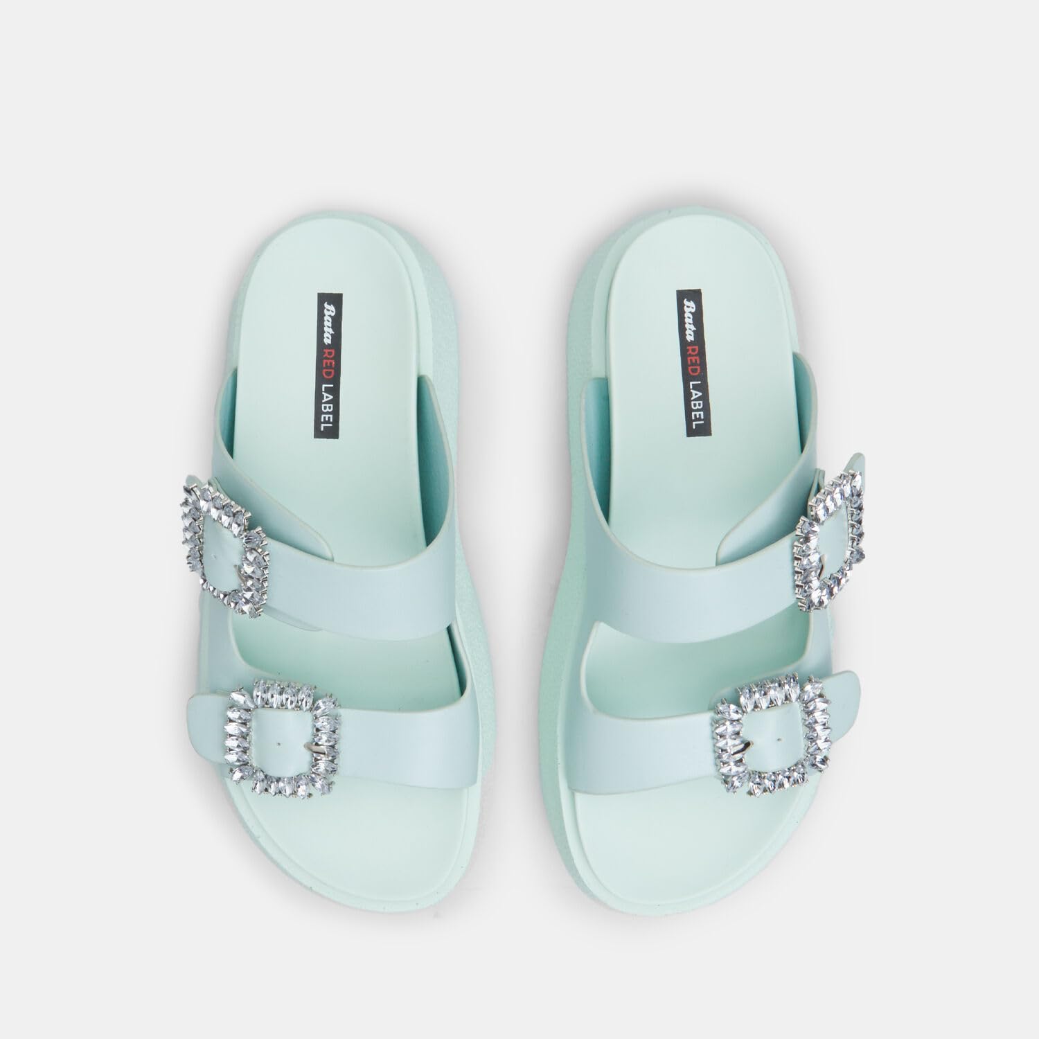 Bata Red Label mules femme plateforme 3 cm bleu