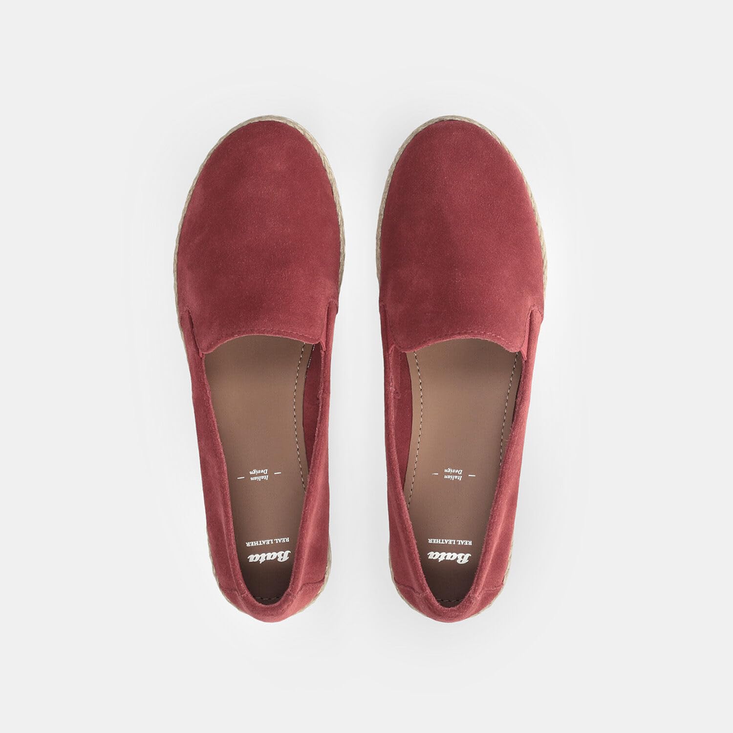 Bata Chaussures Espadrilles espadrilles femme daim plat
