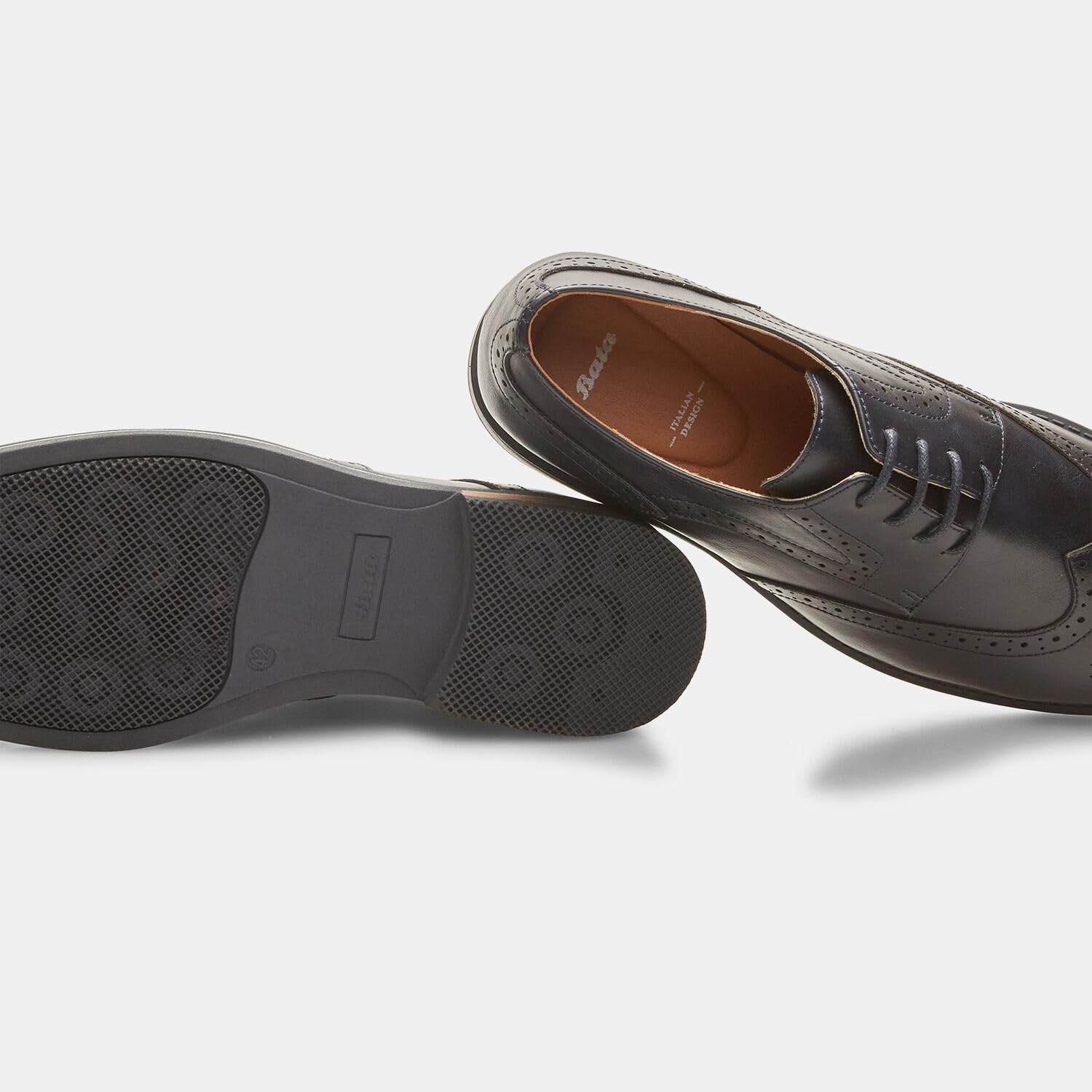 Bata Brogue chaussures à lacets homme cuir ville