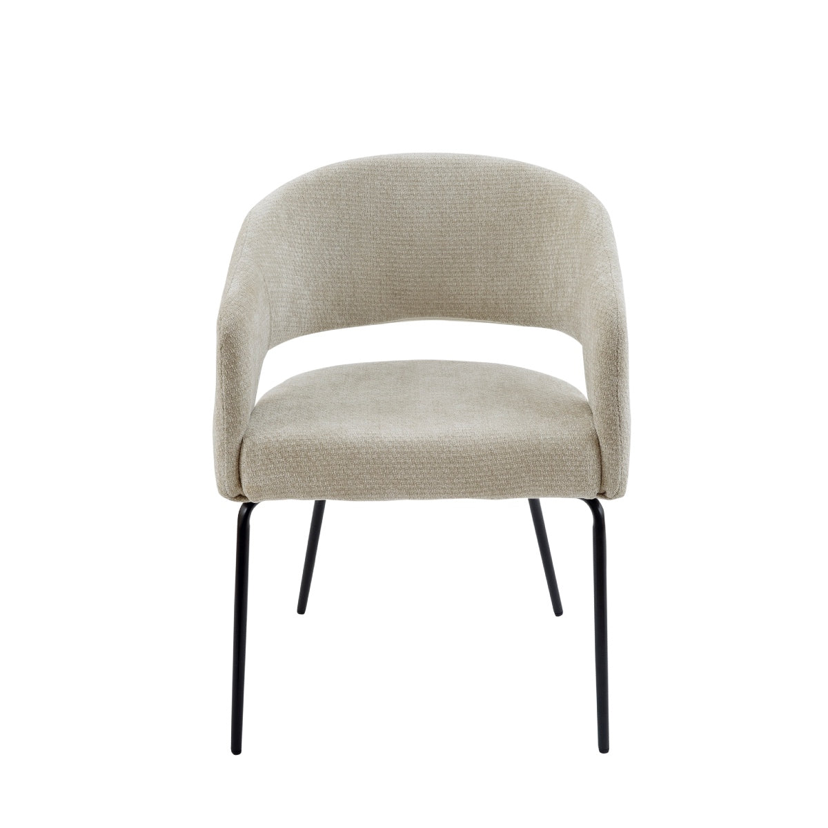 Andrea House Mila chaise moderne tapissée beige