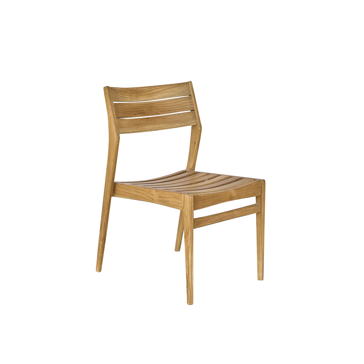 Berah Getah April chaise de jardin teck massif empilable