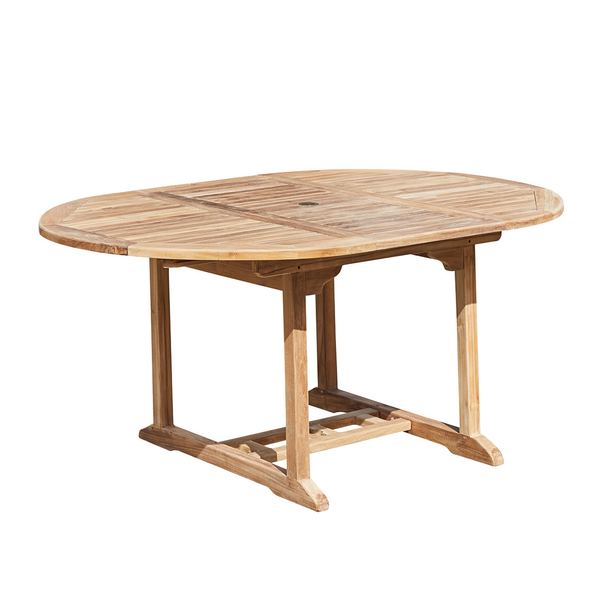 Berah Getah Midland table de jardin extensible ovale 6/8 pers teck