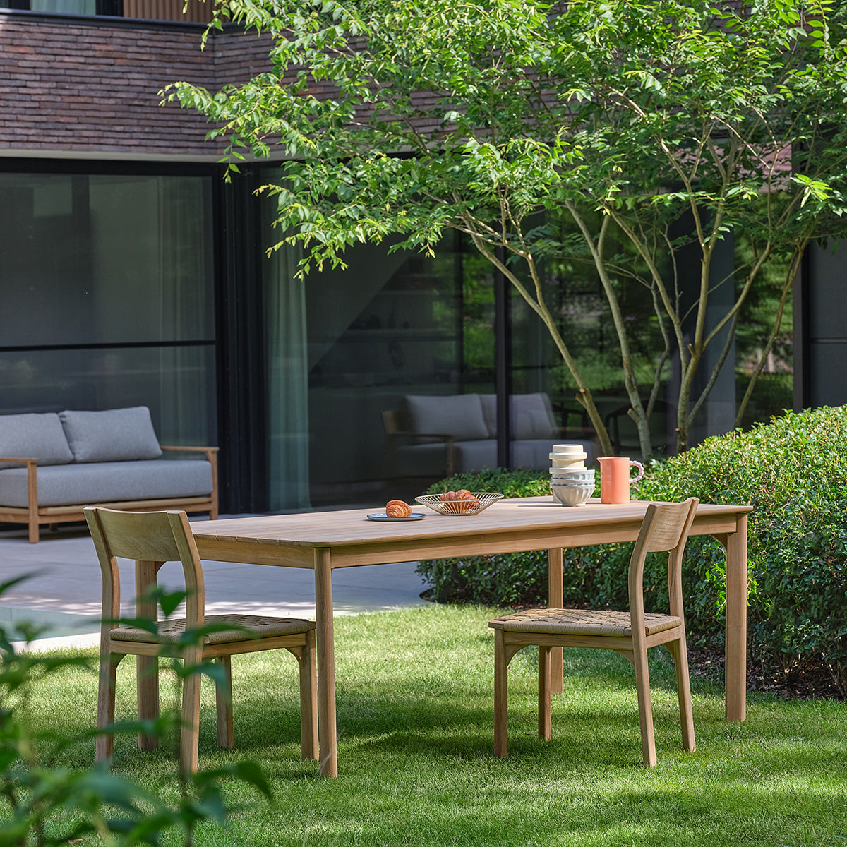 Berah Getah PIANA table jardin teck 8 pers 200 cm