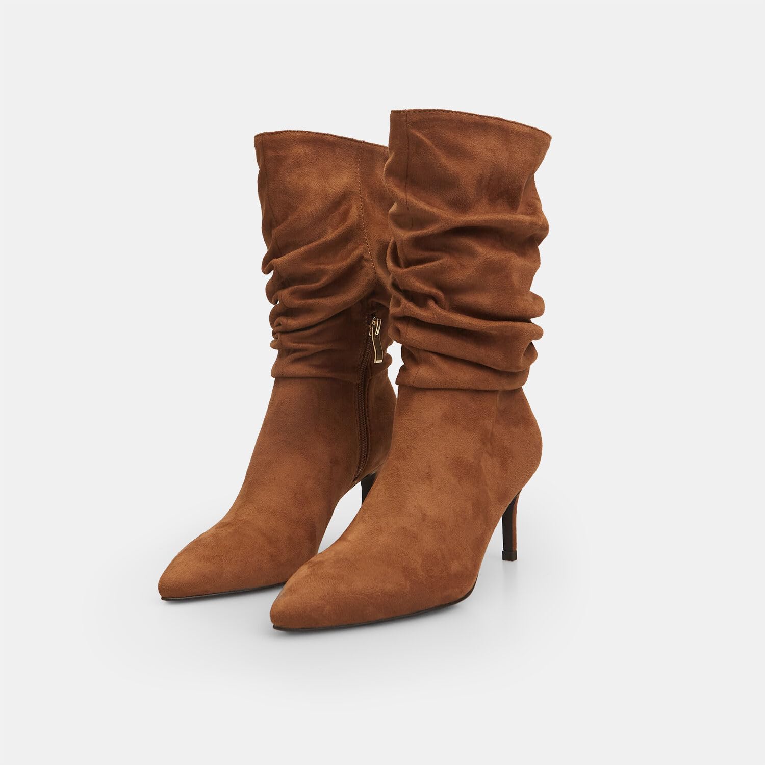 Bata bottes femme daim bouclées talon aiguille