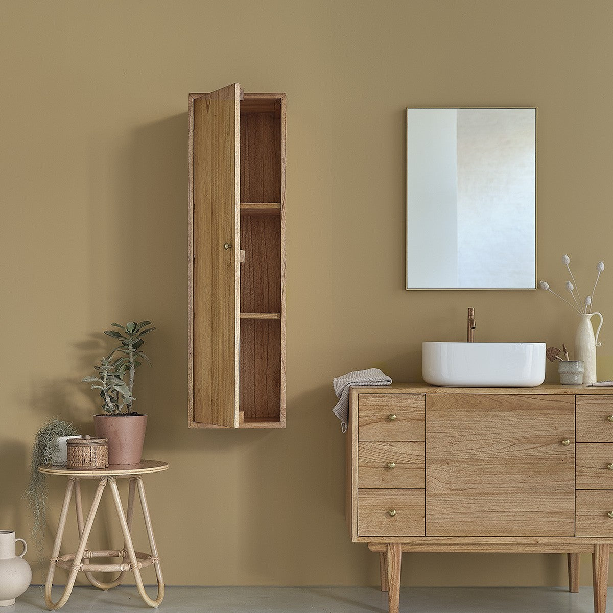 Berah Getah Fifties colonne salle de bain mindi 120 cm