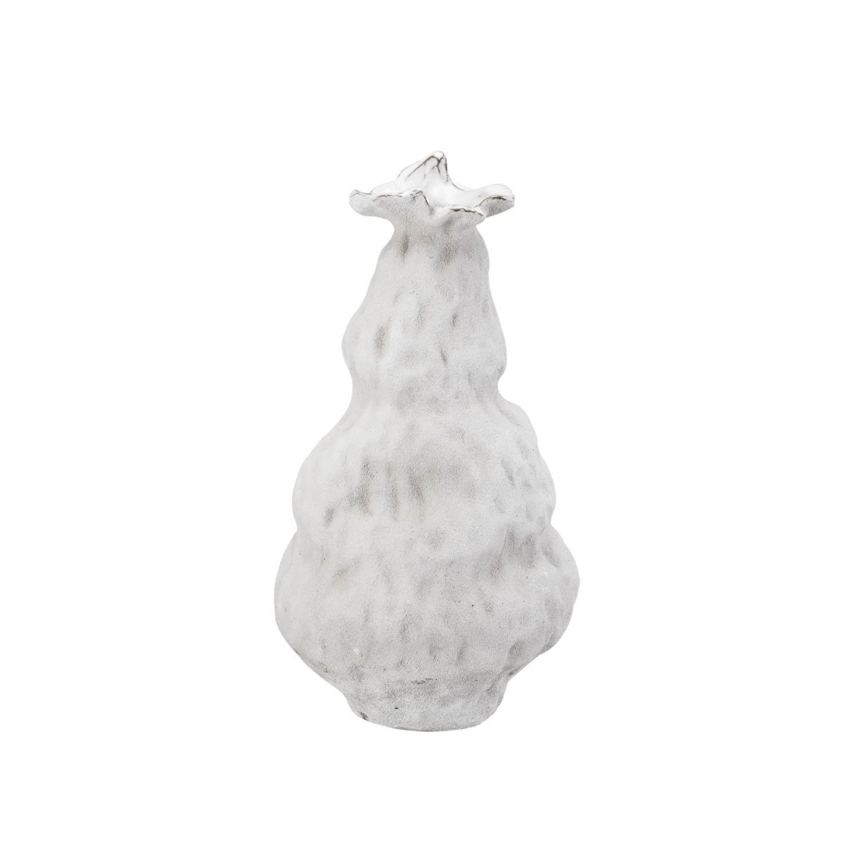 Andrea House Santorini vase céramique blanc