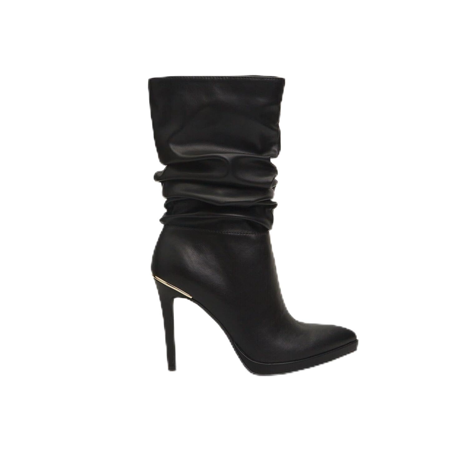 Bata Bottes femme bouclées talon aiguille soirée