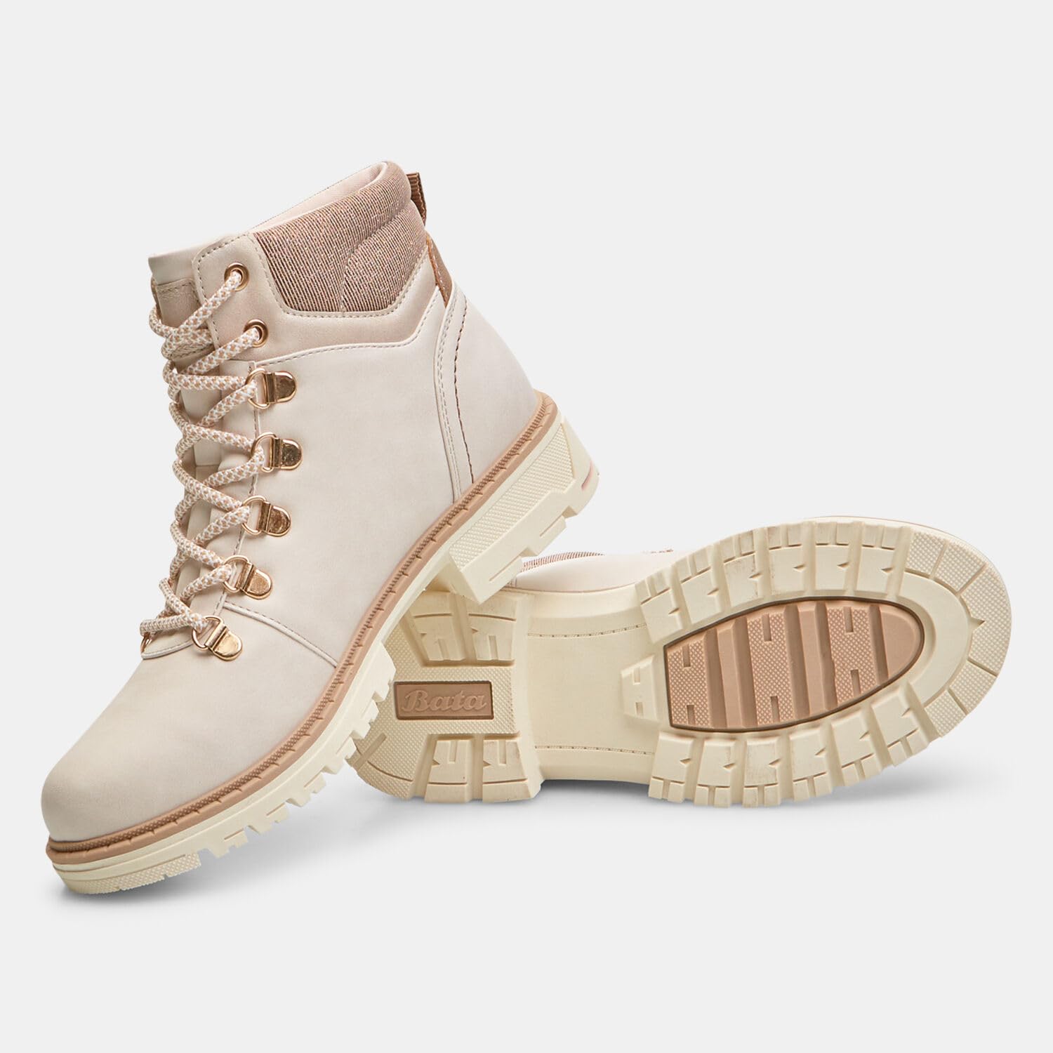 Bata Bottines femme cuir velours élégantes