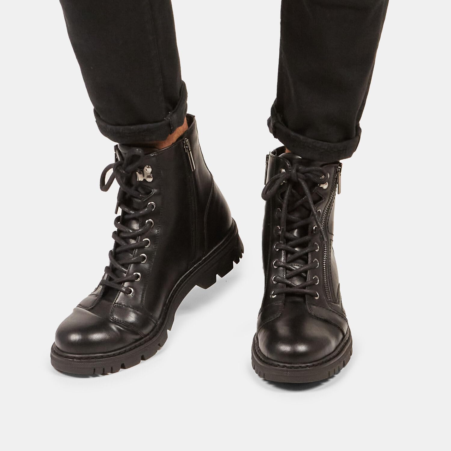 Bata Bottines homme cuir noir fermeture éclair latérale