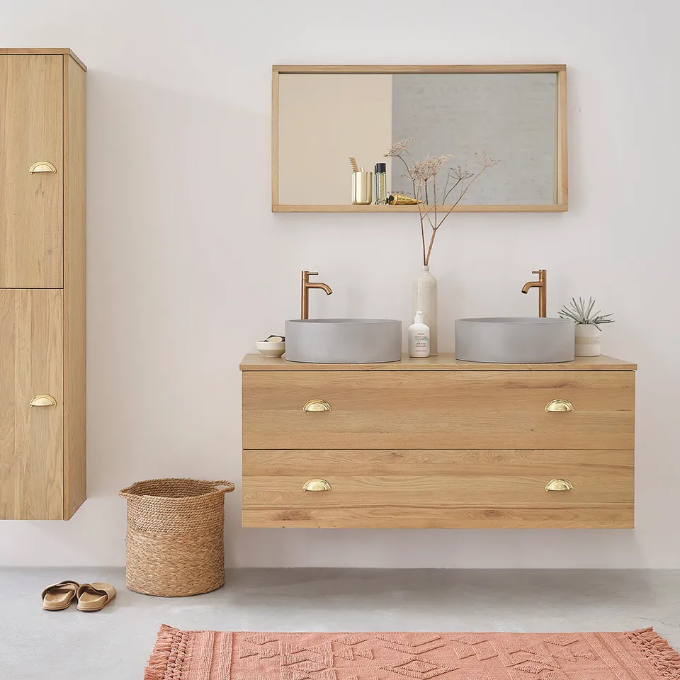 Berah Getah Margaux meuble vasque chêne 120 cm