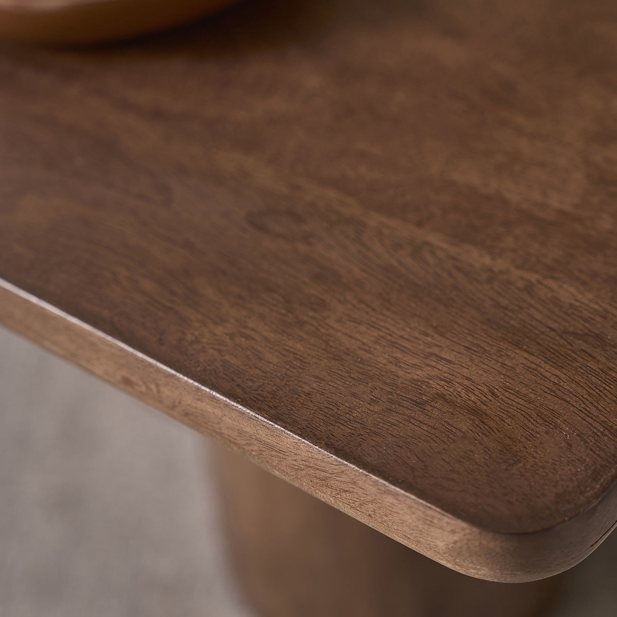 Berah Getah Cleo table basse manguier massif marron 120 cm