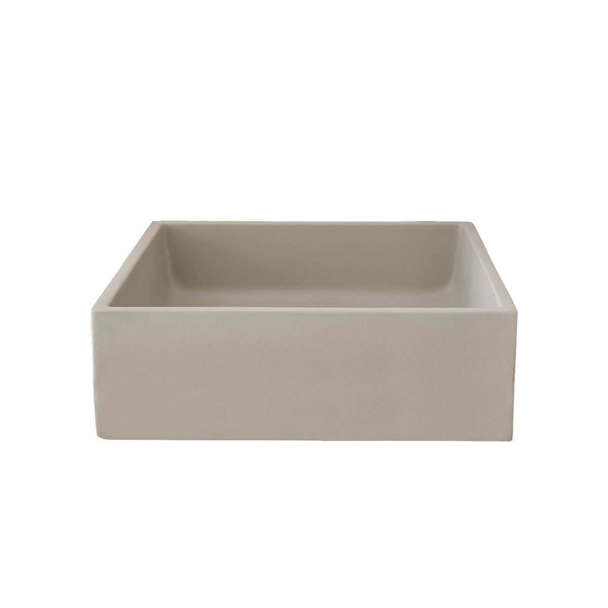 Berah Getah ILEX Vasque béton gris 37 cm carrée