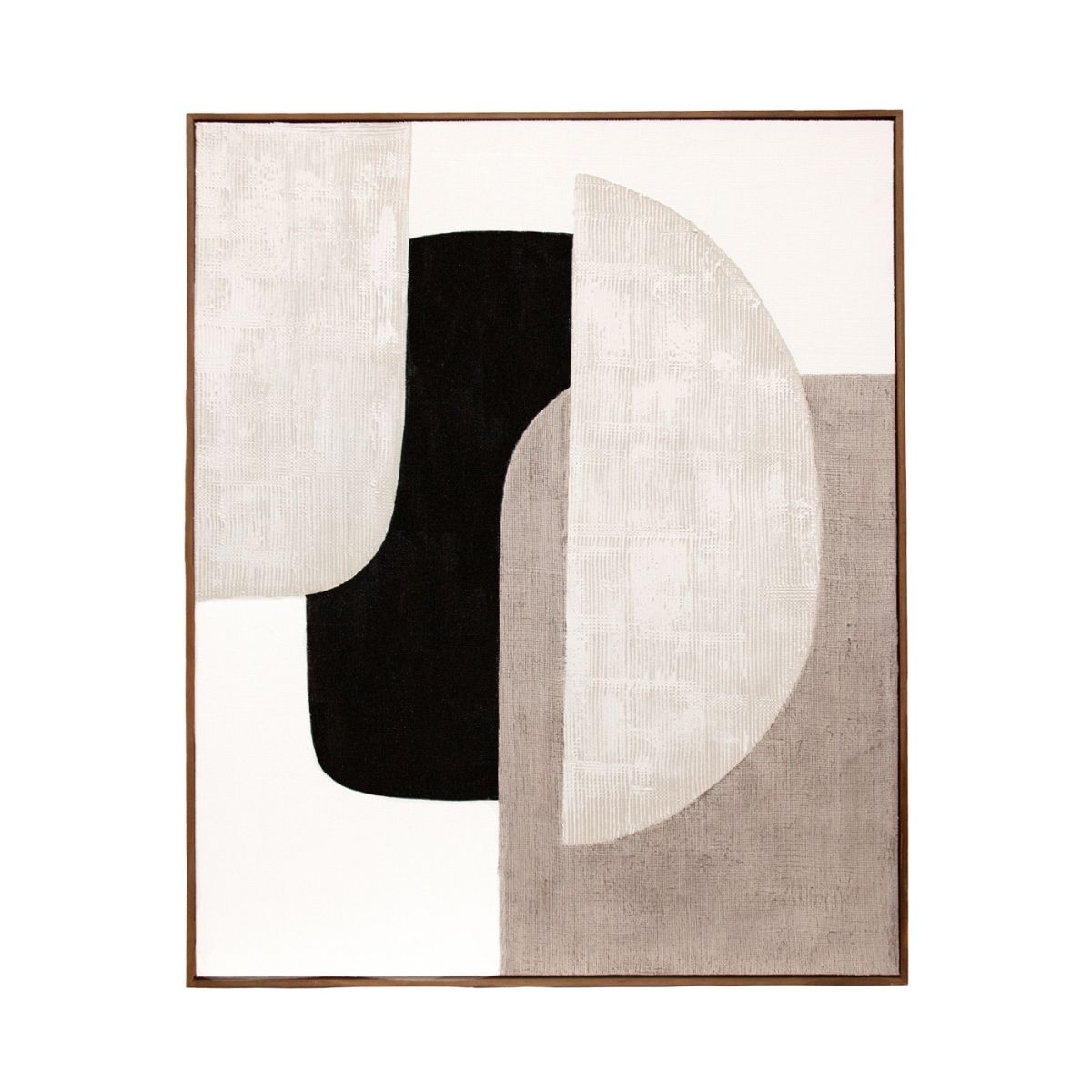 Andrea House Arusha tableau abstrait beige 80x100 cm