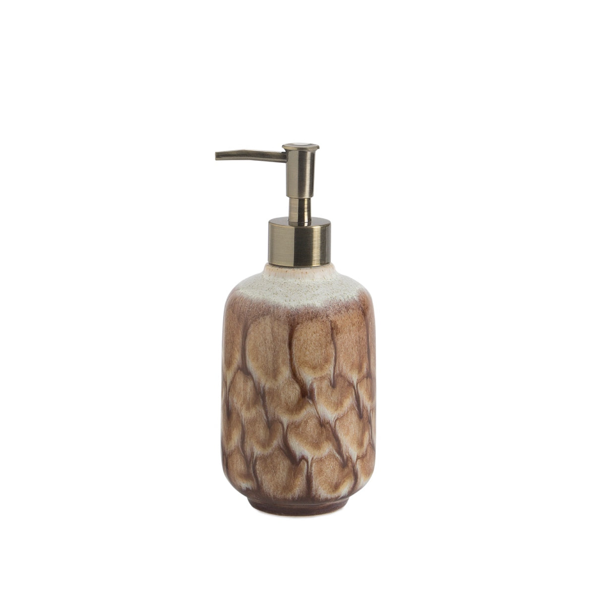 Andrea House Baño distributeur savon céramique marron