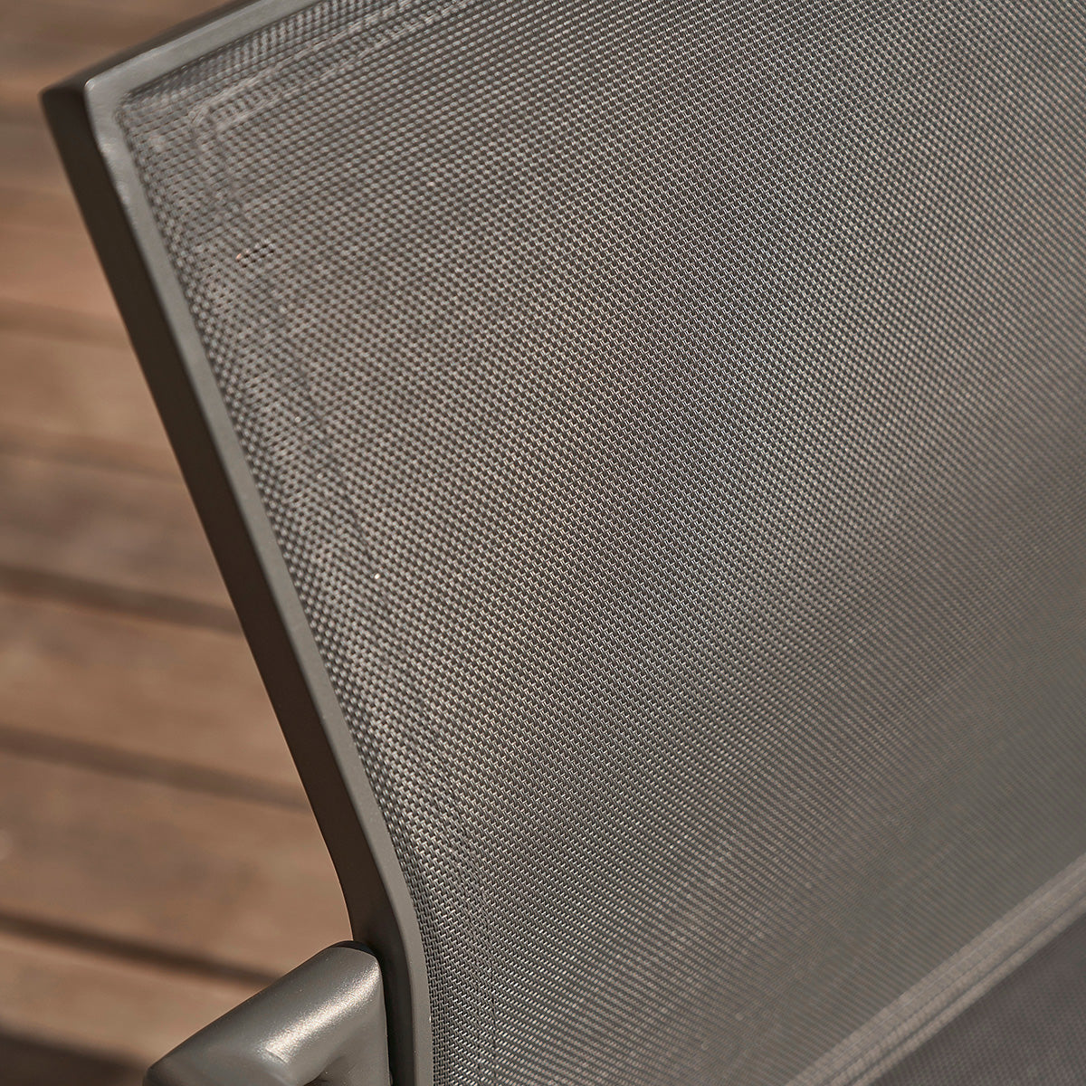 Berah Getah LAGON fauteuil jardin gris lot de 2