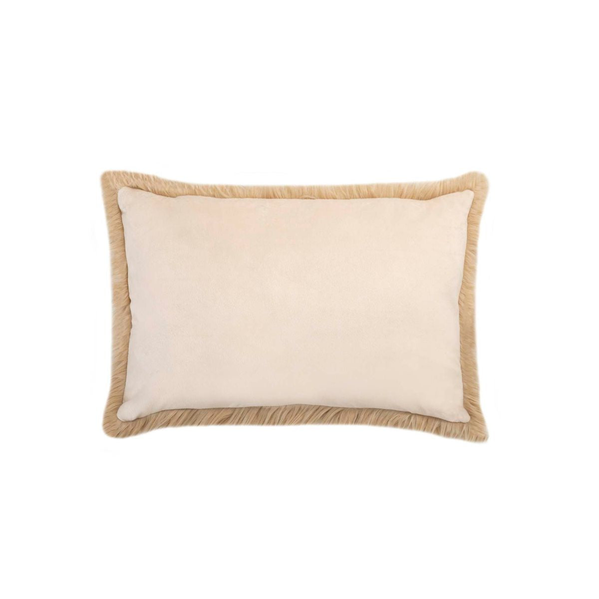 Andrea House Textil coussin décoratif beige 40x60 en poil