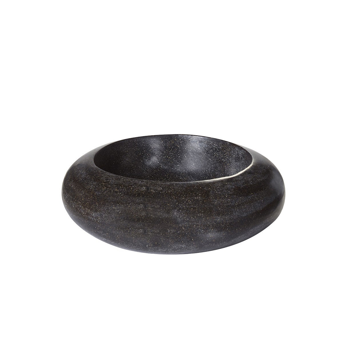 Berah Getah Iris vasque noire Ø37 cm donut