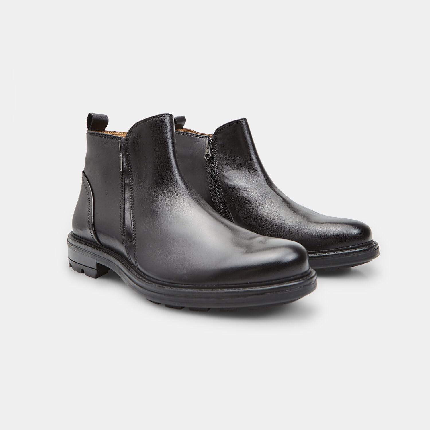 Bata Bottines cuir homme zippées confortables