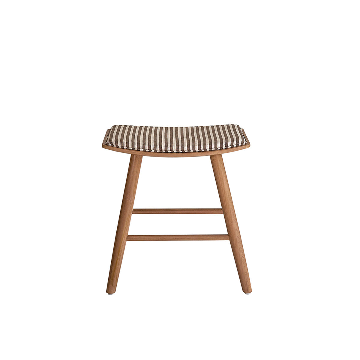 Berah Getah AMBRE Tabouret de bar teck 45 cm rayures
