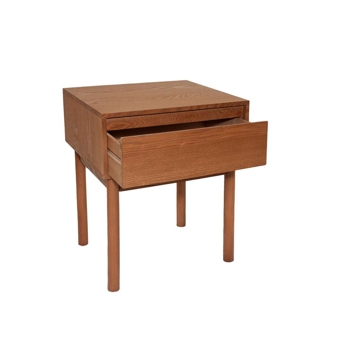 Andrea House Table de nuit frêne foncé 1 tiroir bois