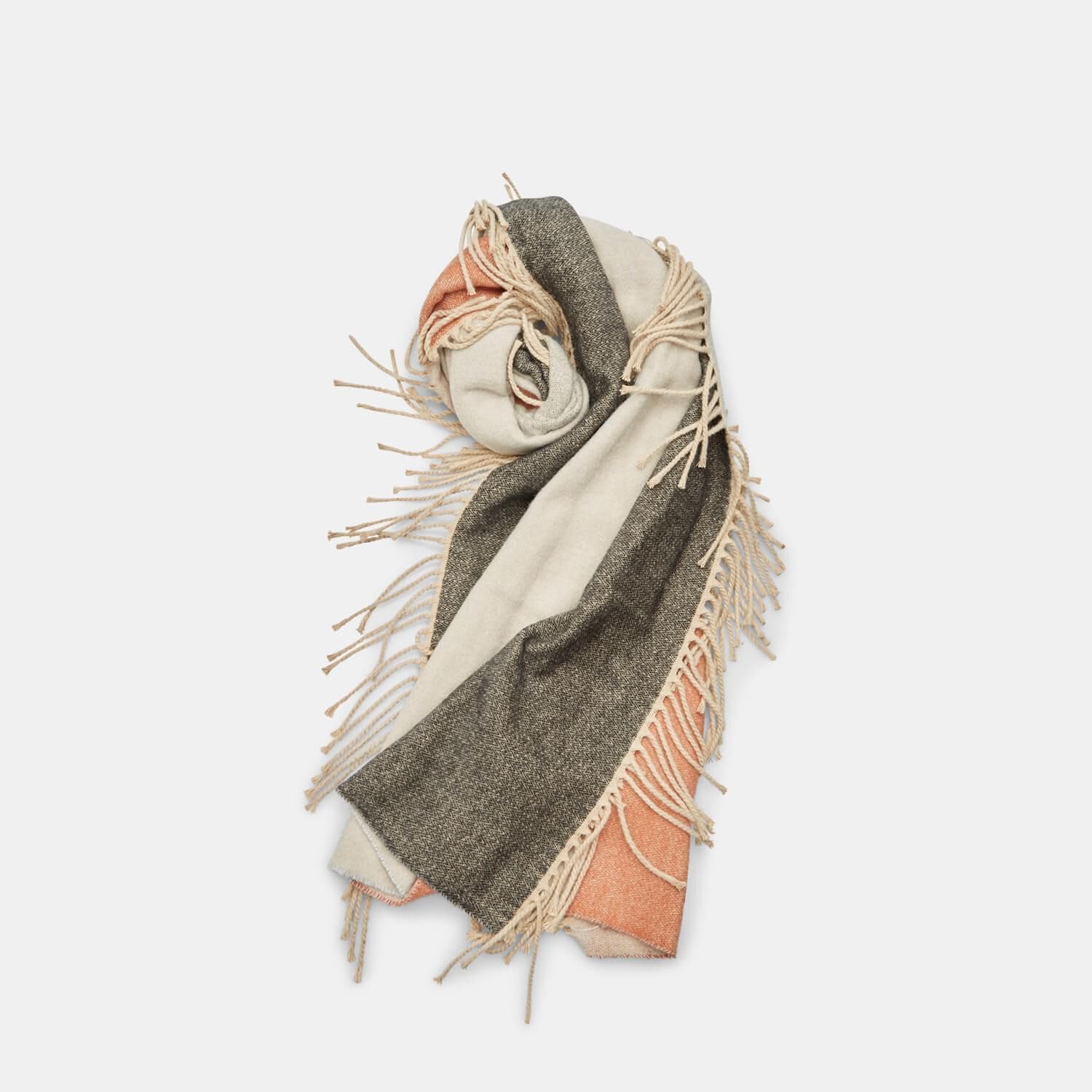 Bata foulard à franges femme coton 170 cm
