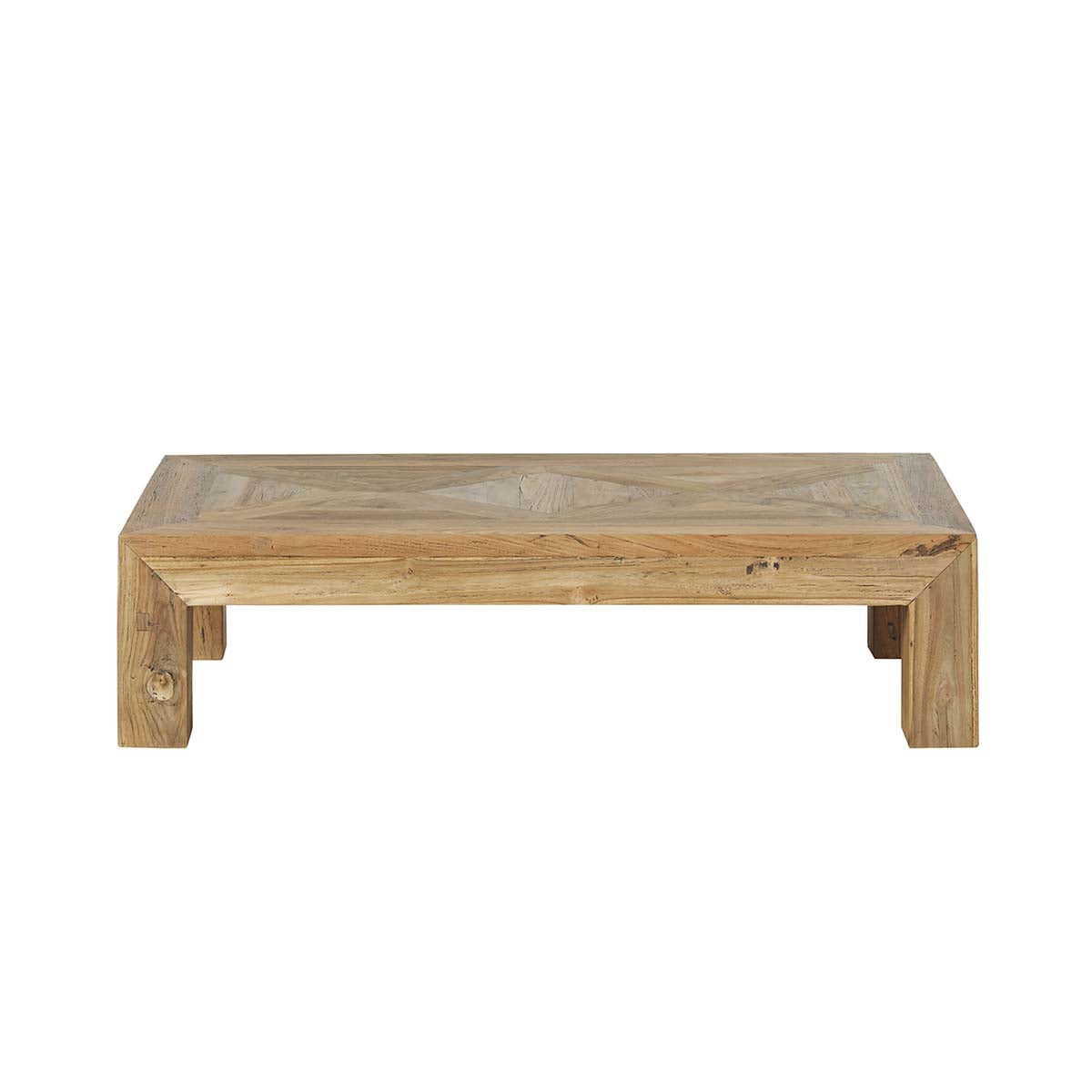 Berah Getah Cargo table basse teck recyclé 120 cm